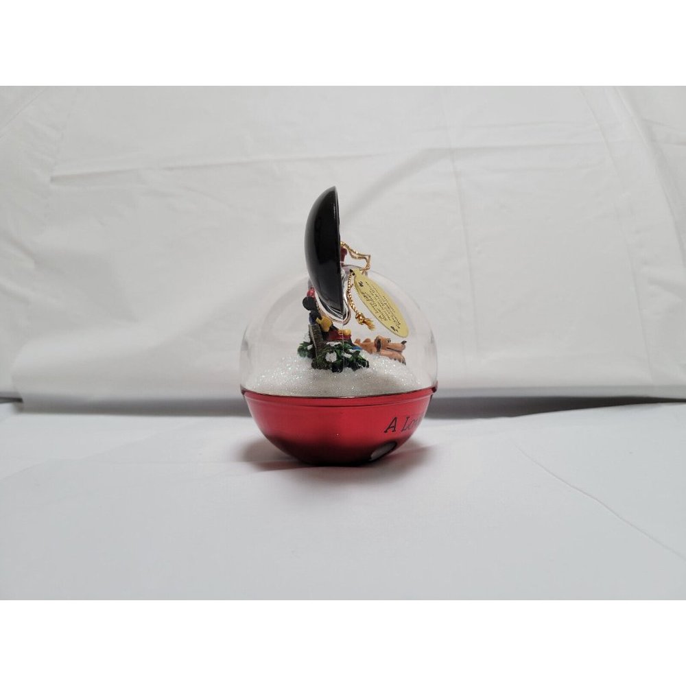 Mickey Mouse 2008 Snow Globe Ornament A LOVE LIKE SNOW OTHER Bradford #A0278 COA - Picture 4 of 10